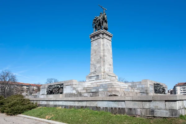 Sofia Bulgarien Mars 2023 Den Sovjetiska Arméns Monument Sofia Bulgarien — Stockfoto