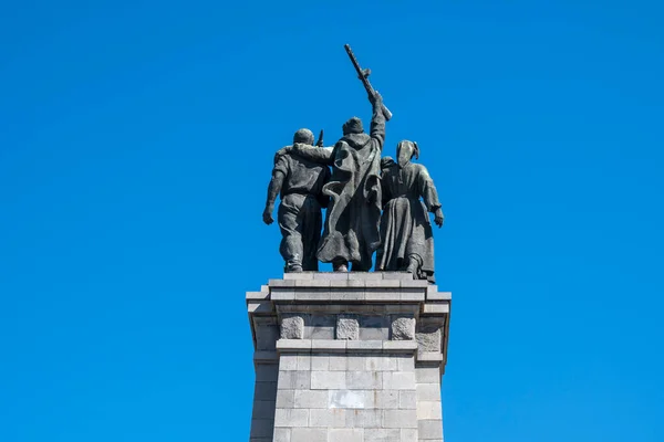 Sofia Bulgaria March 2023 Пам Ятник Радянської Армії Місті Софія — стокове фото