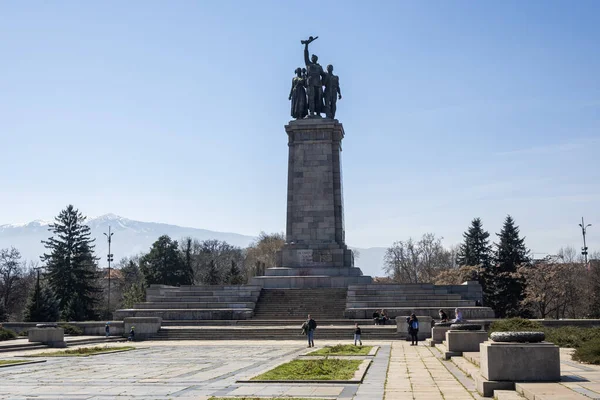 Σοφια Βουλγαρια Μαρτιου 2023 Μνημείο Του Σοβιετικού Στρατού Στην Πόλη — Φωτογραφία Αρχείου