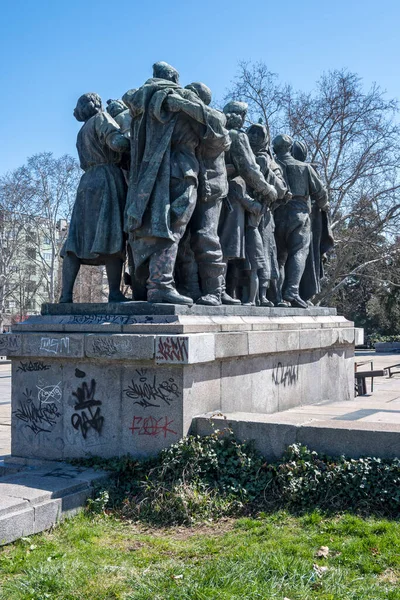 Sofia Bulgaria Marzo 2023 Monumento Ejército Soviético Ciudad Sofía Bulgaria — Foto de Stock