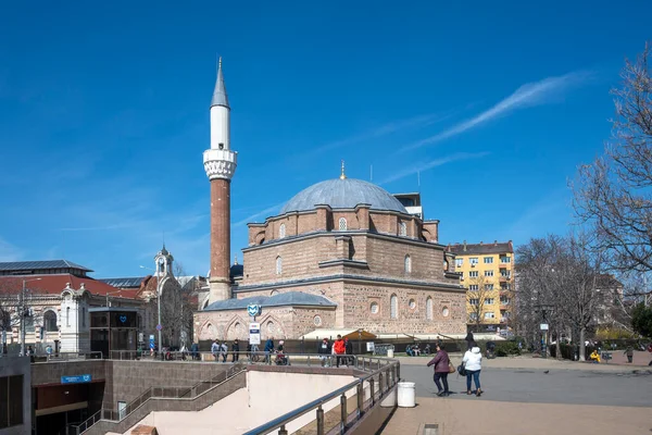 Sofia Bulgarien März 2023 Banya Bashi Moschee Und Ruinen Des — Stockfoto