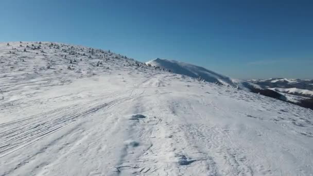 Incroyable Vue Aérienne Hiver Sur Les Montagnes Des Balkans Autour — Video