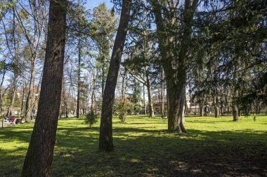 BANKYA, BULGARIA - 19 Mart 2023: Bulgaristan 'ın Sofya şehir merkezi Bankya' nın Panoraması