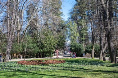 BANKYA, BULGARIA - 19 Mart 2023: Bulgaristan 'ın Sofya şehir merkezi Bankya' nın Panoraması