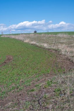 Lyulin Dağı 'nın bahar manzarası, Sofya Şehir Bölgesi, Bulgaristan