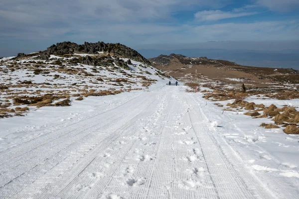 Vitosha Dağı 'nın kış manzarası, Sofya Şehir Bölgesi, Bulgaristan