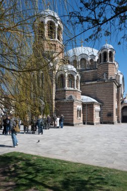 SOFYA, BULGARIA - 19 Mart 2023: Bulgaristan 'ın Sofya kentindeki Ortodoks Kilisesi Sveti Sedmochislenitsi