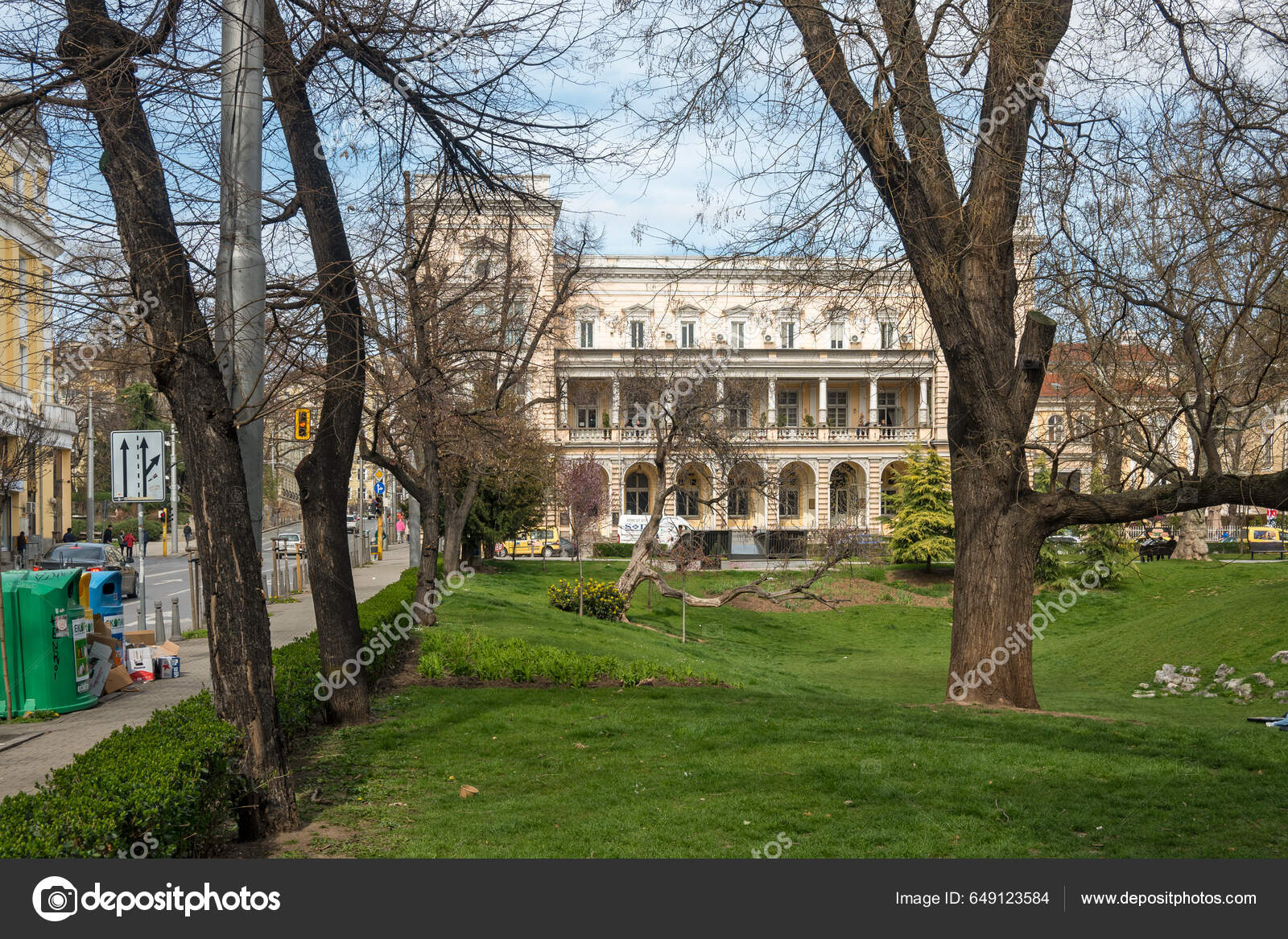 Sofia Bulgaria March 2023 Panoramic View Rakovski Street City Sofia