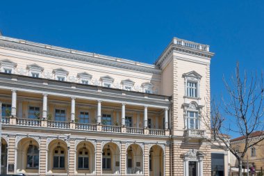 SOFYA, BULGARIA - 19 Mart 2023: Bulgaristan 'ın başkenti Sofya' da Askeri Kulüp Binası