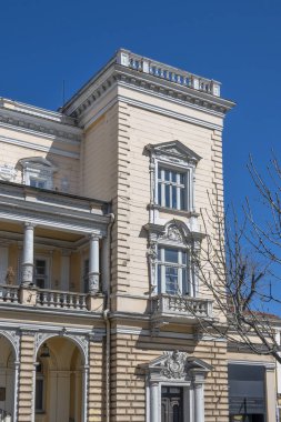 SOFYA, BULGARIA - 19 Mart 2023: Bulgaristan 'ın başkenti Sofya' da Askeri Kulüp Binası