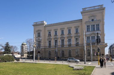 SOFYA, BULGARIA - 19 Mart 2023: Bulgaristan 'ın başkenti Sofya' da Askeri Kulüp Binası