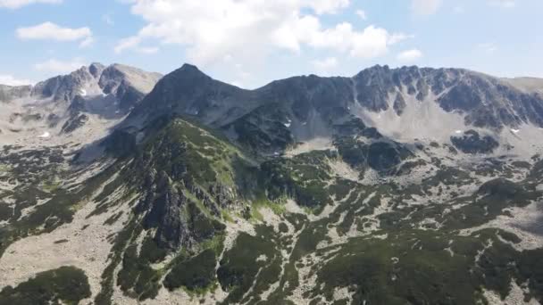 Amazing Aerial View Pirin Mountain Yalovarnika Peak Bulgaria — Stock videók