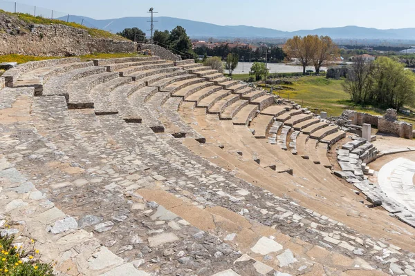 Antiguas Ruinas Área Arqueológica Filipos Macedonia Oriental Tracia Grecia — Foto de Stock