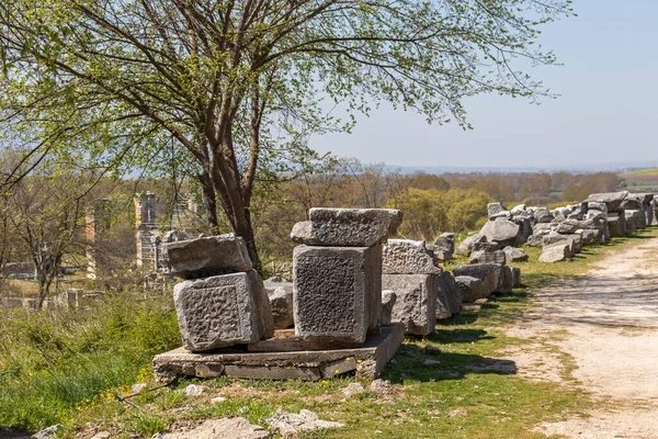 stock image Ancient Ruins at archaeological area of Philippi, Eastern Macedonia and Thrace, Greece