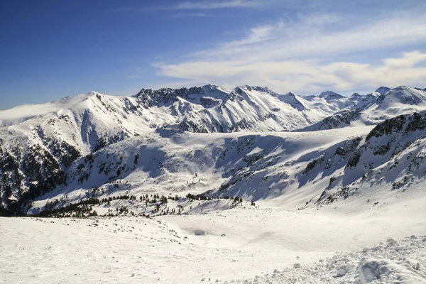 Increíble Vista Invierno Montaña Pirin Desde Pico Todorka Bulgaria — Foto de Stock