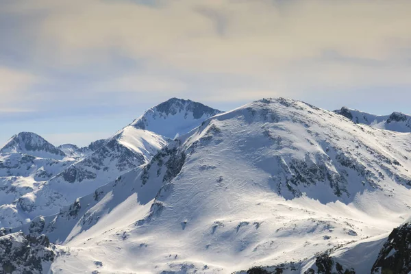Incrível Vista Inverno Montanha Pirin Pico Todorka Bulgária — Fotografia de Stock