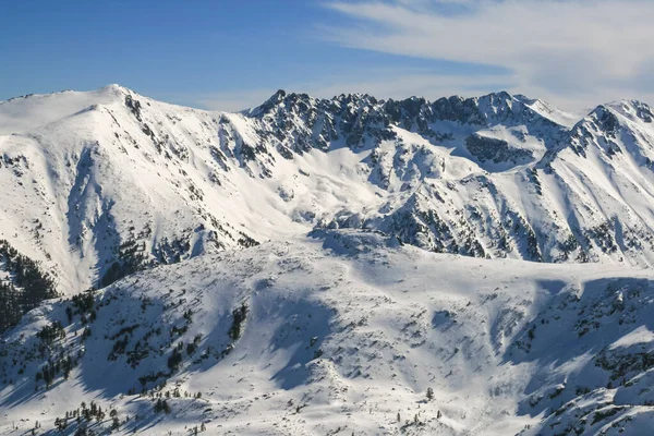 Erstaunliche Winter Ansicht Des Pirin Gebirges Vom Todorka Gipfel Bulgarien — Stockfoto