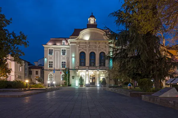 Plovdiv Bulgaria Abril 2023 Increíble Vista Atardecer Las Calles Peatonales — Foto de Stock