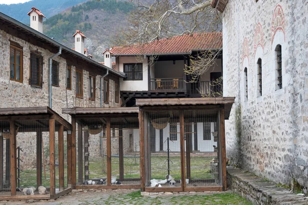 Medieval Bachkovo Monastery Dormition Mother God Plovdiv Region Bulgaria – stockfoto