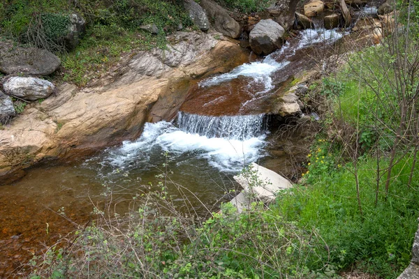 Spring View Waterfall Crazy Mary River Belasitsa Mountain Bulgaria — Stock Photo, Image