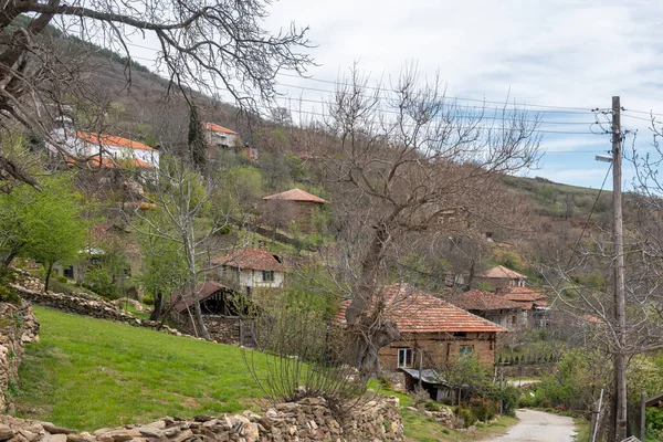 Panorama Miejscowości Dolene Górze Ograzhden Obwód Blagojewski Bułgaria — Zdjęcie stockowe
