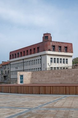 ASENOVGRAD, BULGARIA -11 Nisan 2023: Bulgaristan 'ın Filibe Bölgesi Asenovgrad kentinin merkezi