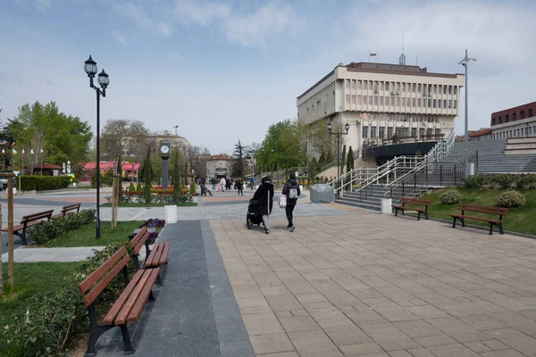 Asenovgrad Bulgaria Nisan 2023 Bulgaristan Filibe Bölgesi Asenovgrad Kentinin Merkezi — Stok fotoğraf