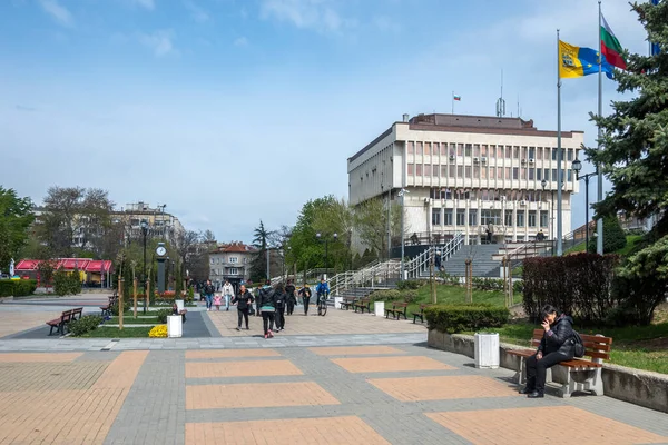 Asenovgrad Βουλγαρια Απριλιου 2023 Κέντρο Της Πόλης Ασένοβγκραντ Περιφέρεια Πλόβντιβ — Φωτογραφία Αρχείου