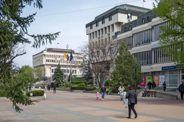 Asenovgrad Bulgária Abril 2023 Centro Cidade Asenovgrad Região Plovdiv Bulgária — Fotografia de Stock