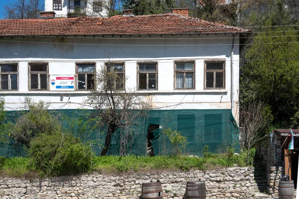 Melnik Bulgaria April 2023 典型的街道和老房子在Melnik镇 Blagoevgrad地区 保加利亚 — 图库照片
