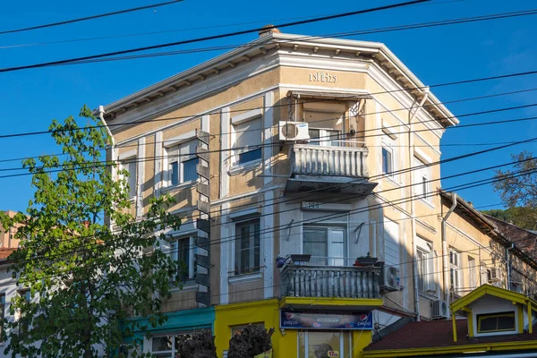 Petrich Bulgária Április 2023 Tipikus Épület Utca Város Központjában Petrich — Stock Fotó