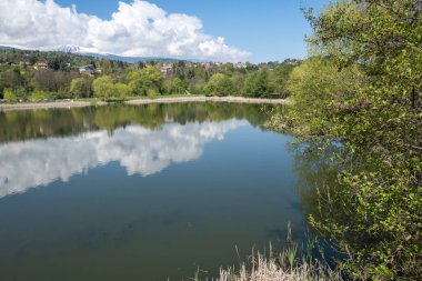 Pancharevo Gölü Bahar Manzarası, Sofya Şehir Bölgesi, Bulgaristan