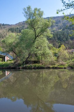 Pancharevo Gölü Bahar Manzarası, Sofya Şehir Bölgesi, Bulgaristan