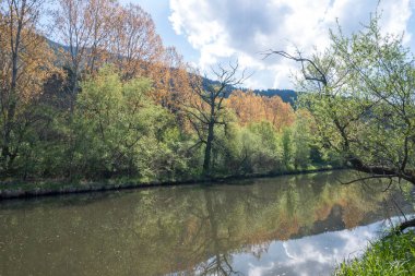 Pancharevo Gölü Bahar Manzarası, Sofya Şehir Bölgesi, Bulgaristan
