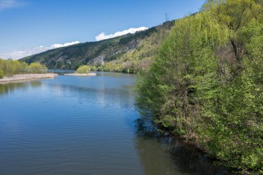 Pancharevo Gölü Bahar Manzarası, Sofya Şehir Bölgesi, Bulgaristan