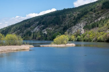 Pancharevo Gölü Bahar Manzarası, Sofya Şehir Bölgesi, Bulgaristan
