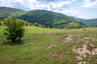 Bulgaristan 'ın Balkan Dağları' nın Bov köyü yakınlarındaki İskar boğazının inanılmaz manzarası