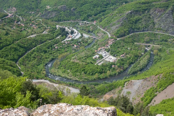 Vista Incrível Desfiladeiro Iskar Perto Aldeia Bov Montanhas Balcânicas Bulgária — Fotografia de Stock