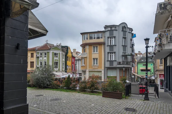 Plovdiv Bulgaria Abril 2023 Vista Atardecer Del Distrito Kapana Centro —  Fotos de Stock