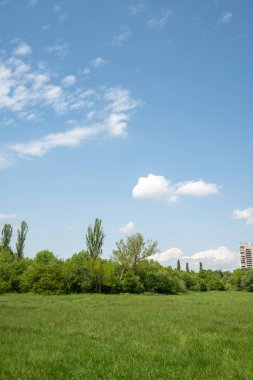 Bulgaristan 'ın Sofya kentindeki South Park' ın şaşırtıcı bahar manzarası