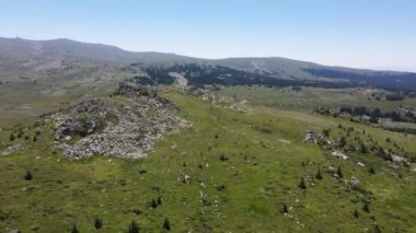 Amazing Aerial view of Vitosha Mountain near Kamen Del Peak, Bulgaria