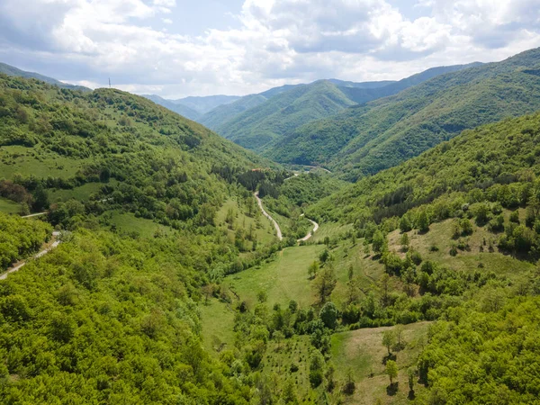 Aerial View Iskar River Gorge Village Ochindol Vratsa Region Balkan — 图库照片