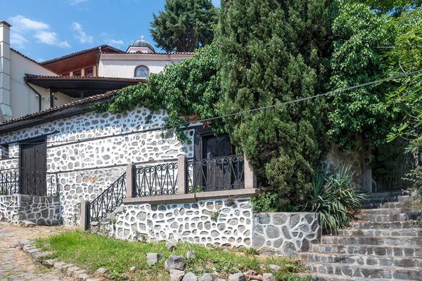 Typical Street Houses Old Town City Plovdiv Bulgaria — kuvapankkivalokuva