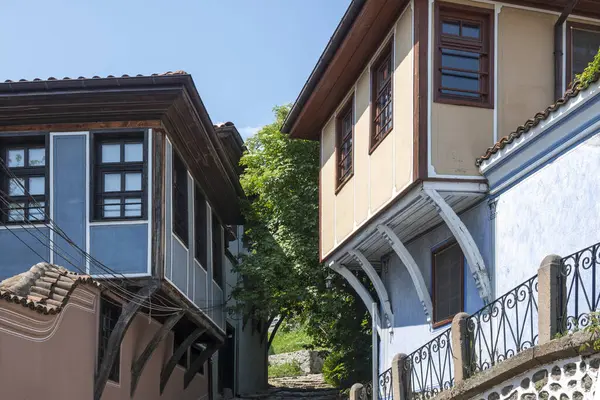 Типичные Улицы Дома Старый Город Пловдив Болгария — стоковое фото