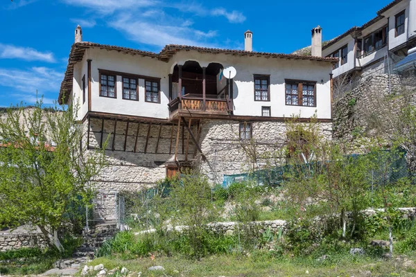 Melnik Bulgarien April 2023 Typische Straße Und Alte Häuser Melnik — Stockfoto