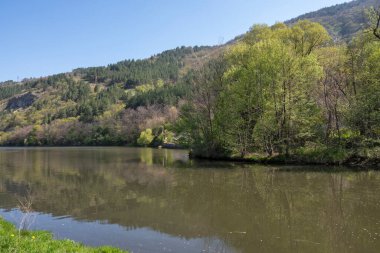 Pancharevo Gölü Bahar Manzarası, Sofya Şehir Bölgesi, Bulgaristan