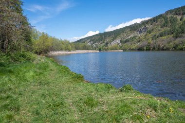 Pancharevo Gölü Bahar Manzarası, Sofya Şehir Bölgesi, Bulgaristan