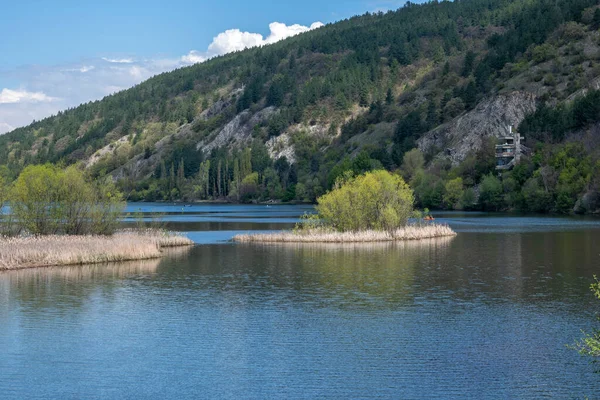 Jarní Krajina Jezera Pancharevo Sofijský Kraj Bulharsko — Stock fotografie