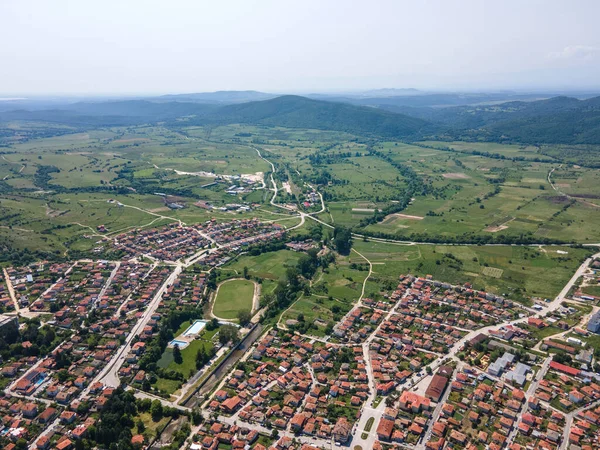 Veduta Aerea Della Città Storica Strelcha Regione Pazardzhik Bulgaria — Foto Stock