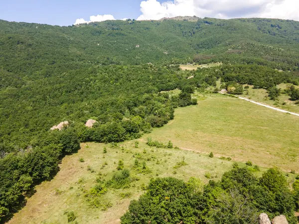 保加利亚Pazardzhik区Strelcha镇附近古代色雷斯人保护区Skumsale的空中景观 — 图库照片